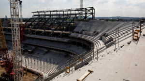 Свежие фотографии со стройки нового стадиона